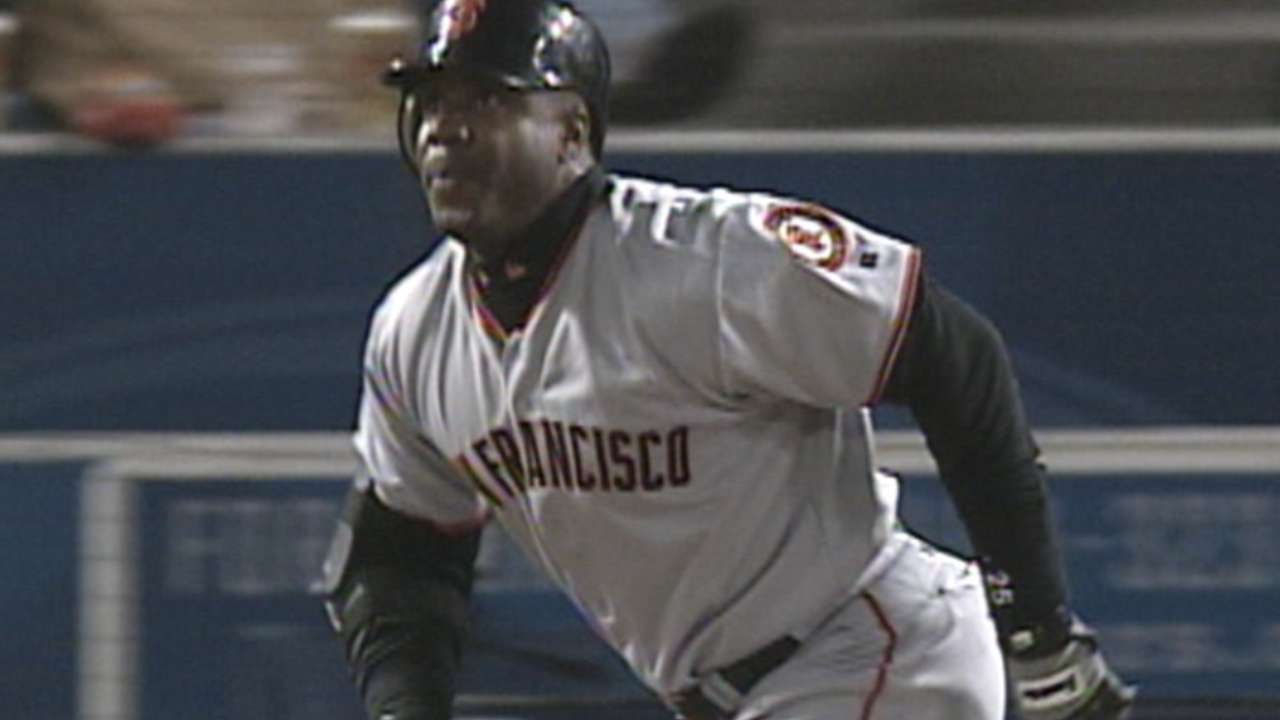 SF@LAD: Bonds hits his third and fourth homers of '02