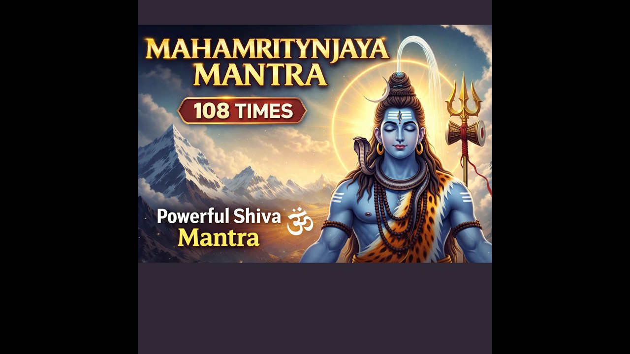 Mahamrityunjaya Mantra 108 Times | Powerful Shiva Mantra for Protection, Healing & Peace 🕉️