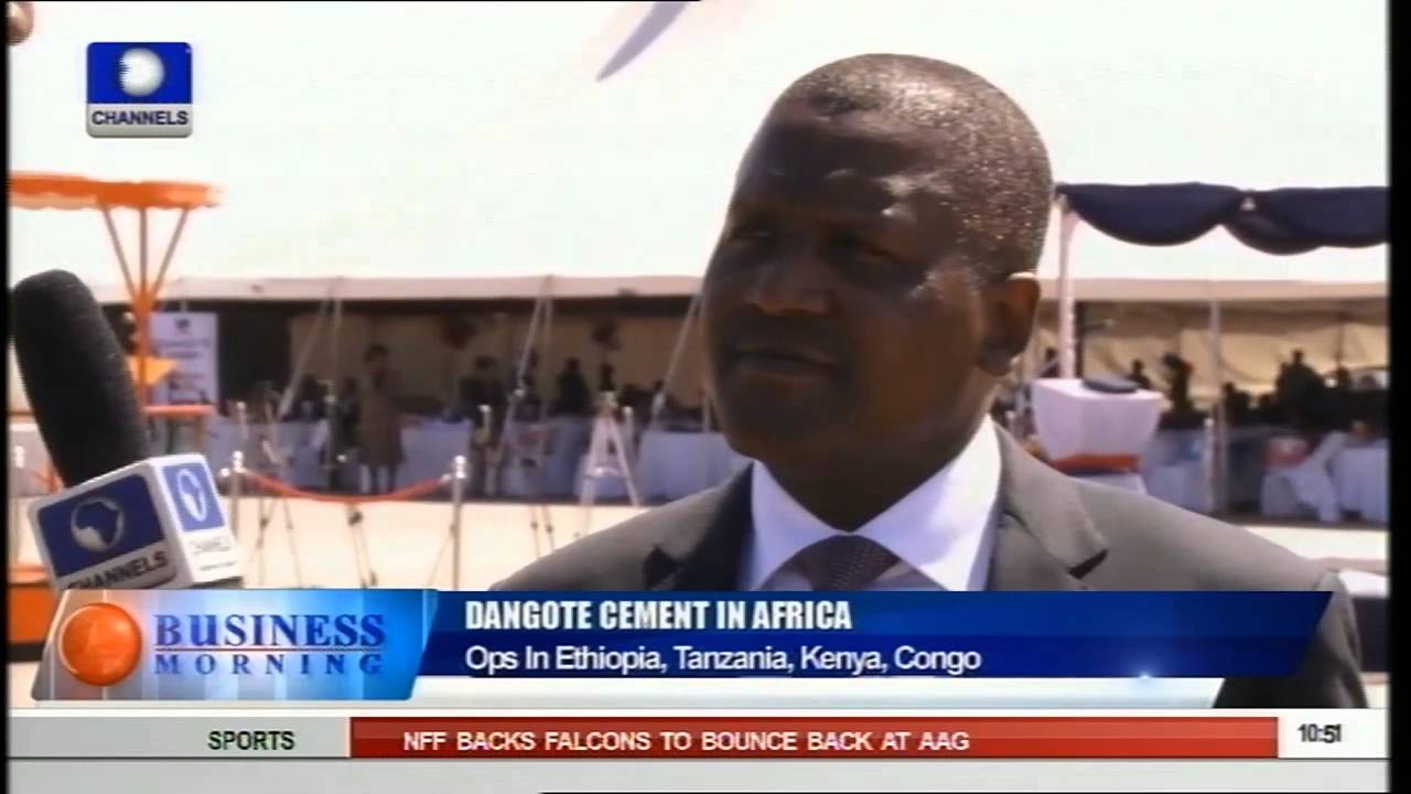 Dangote Commissions Cement Factory In Zambia 06/08/15