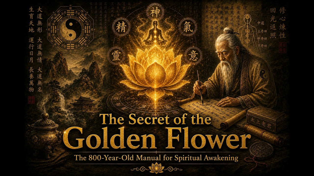 The Secret of the Golden Flower Explained Simply | Ancient Taoist Meditation for Inner Awakening