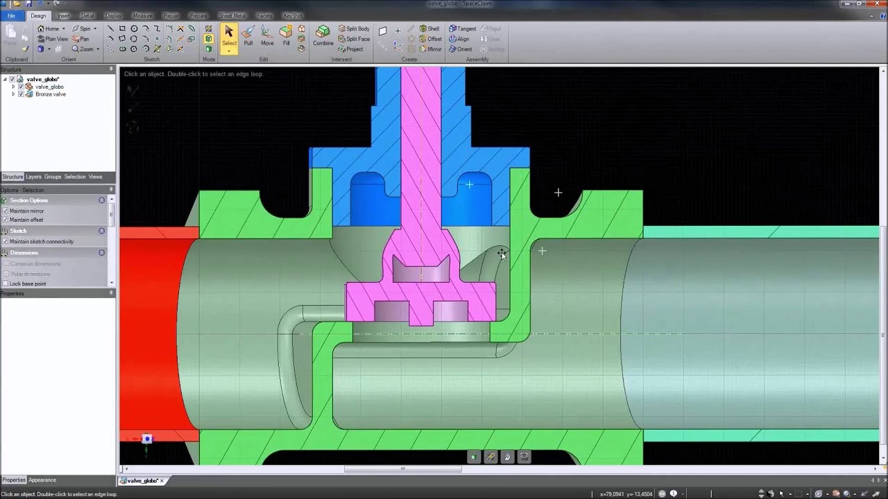 ANSYS AIM - Simulação FSI de Válvula (parte I - Preparação da geometria)