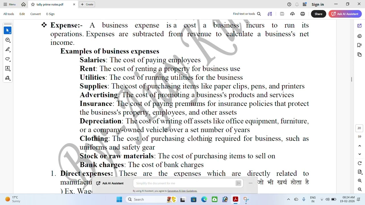 BASICS ACCOUNTING CONCEPTS AND TERMS FOR TALLY PART  3