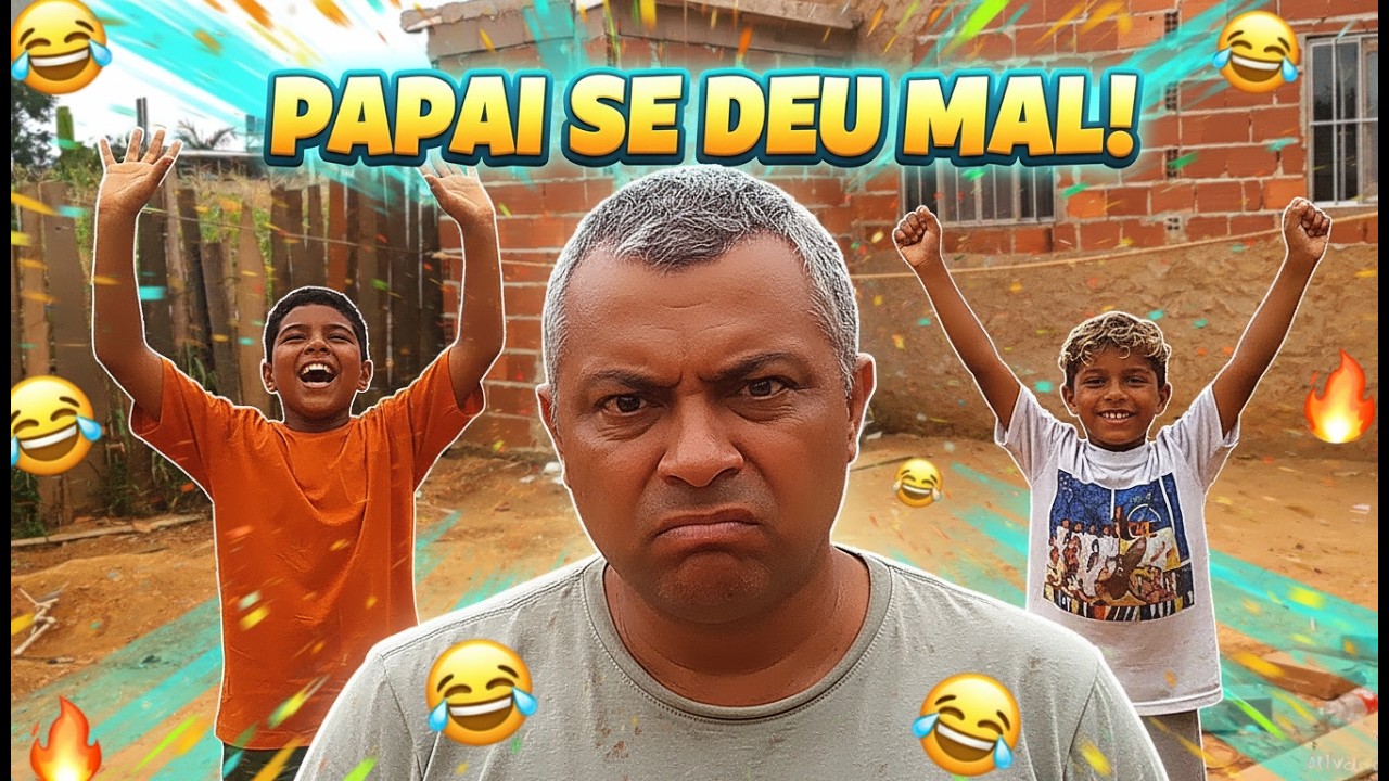 DESAFIO DE VÔLEI NO TERREIRO! LUCAS E LUIZ VS PAPAI 🏐