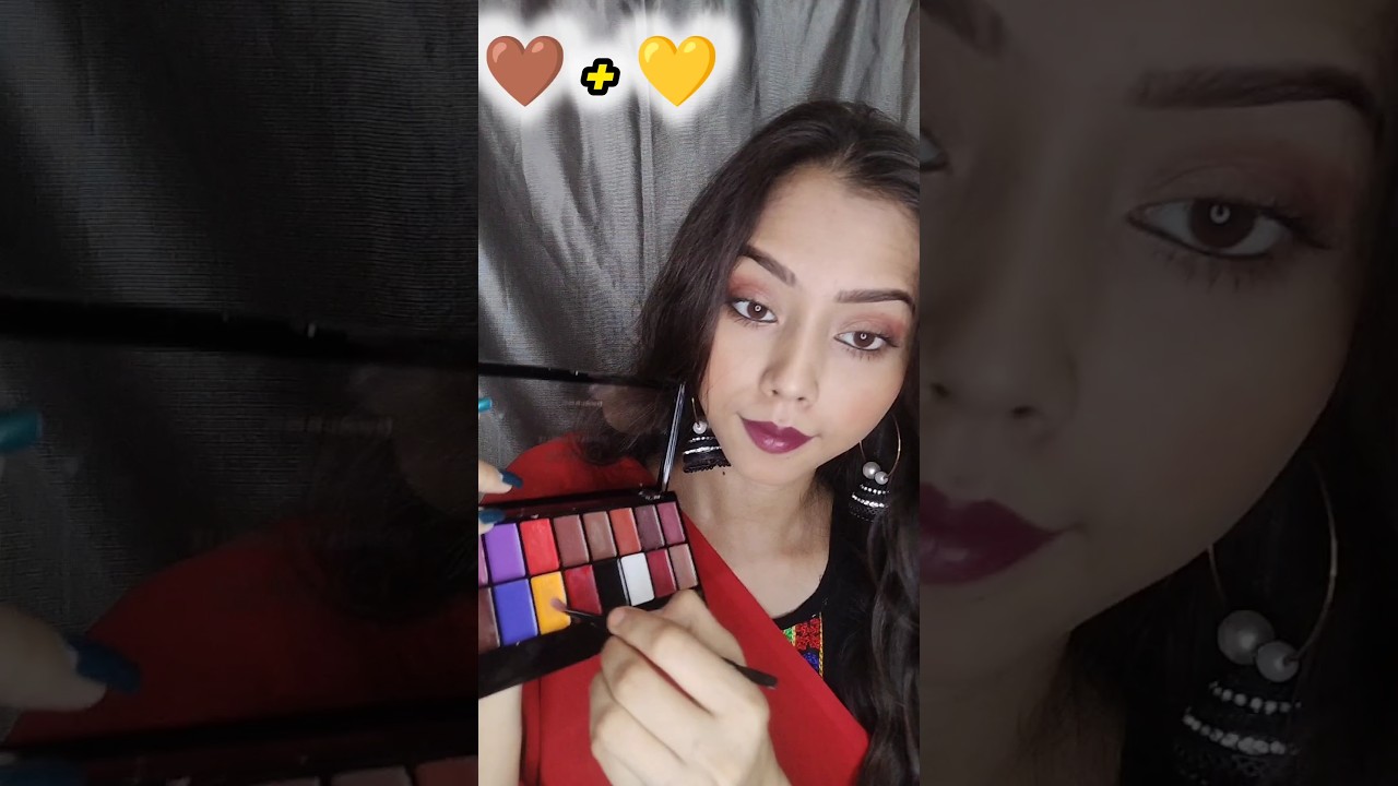 Try this lipstick hack (🤎+💛)