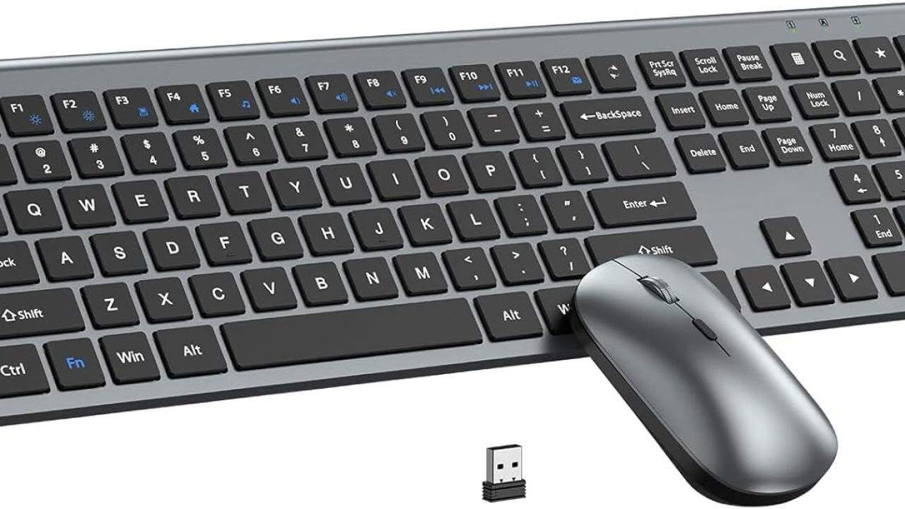 Review: Wireless Keyboard and Mouse Combo, Full Size Keyboard and Mouse, Long Battery Life, Op...