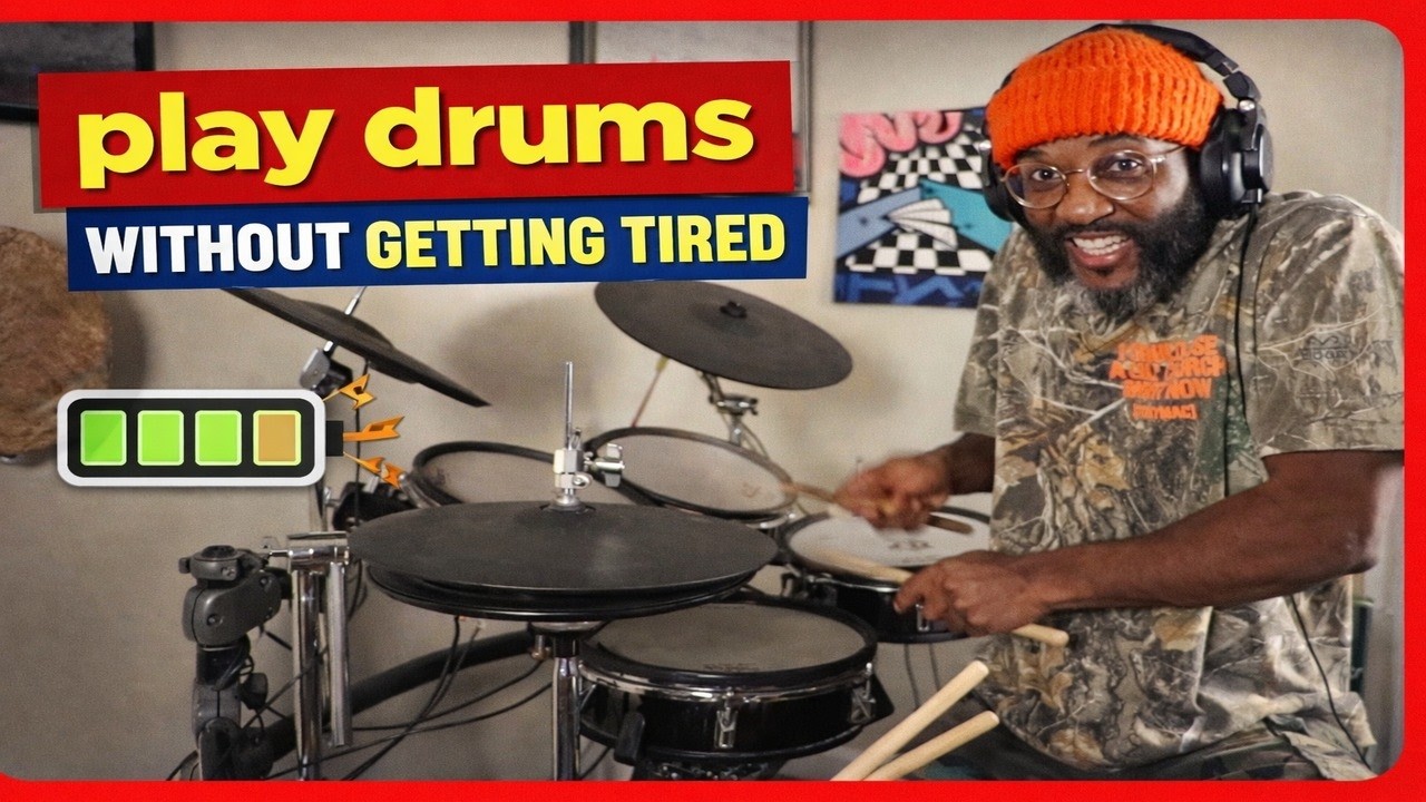 How To Play Drums WITHOUT Getting Tired (Fix This First)