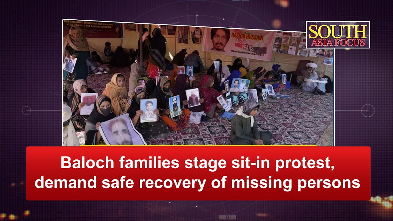 Baloch families stage sit-in protest, demand safe recovery of missing persons