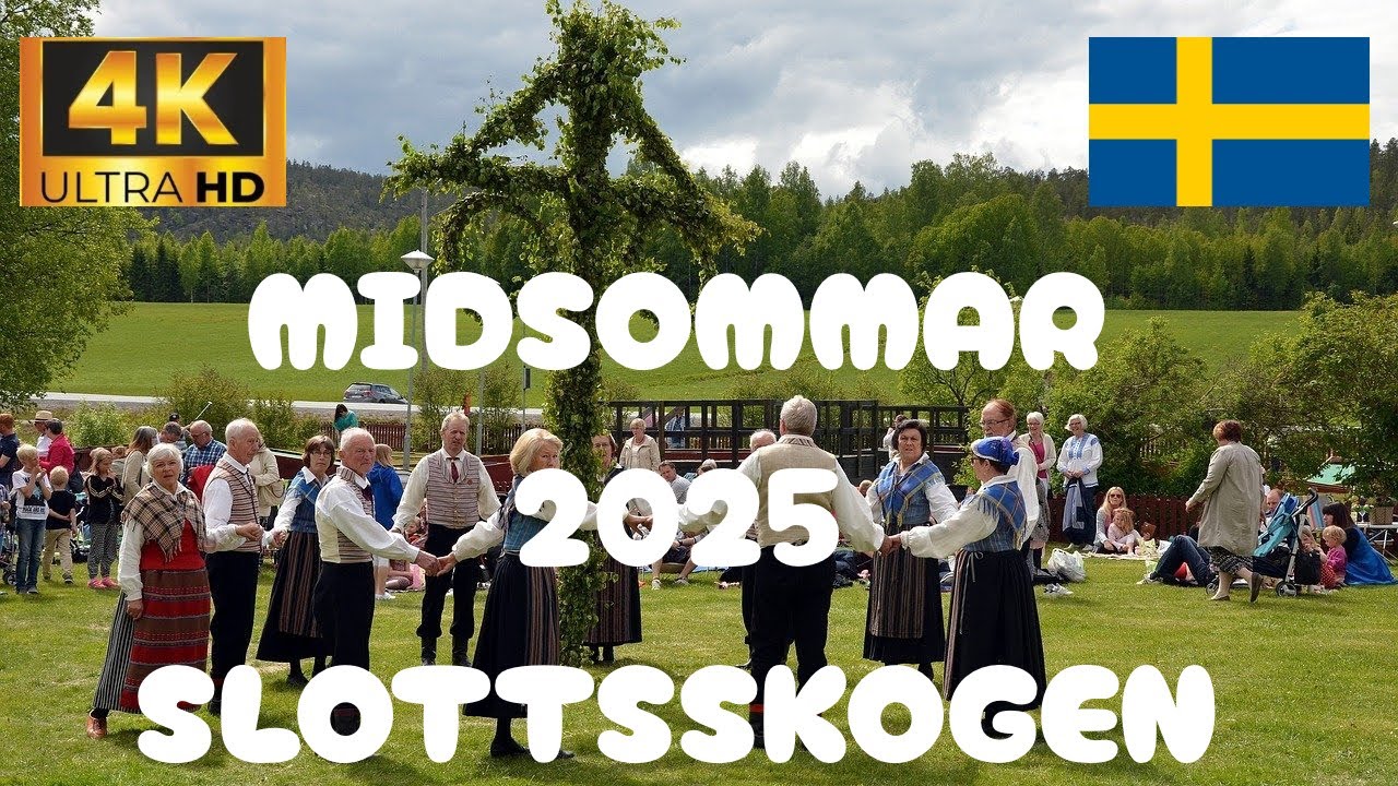 Midsommar 2025 in Slottsskogen Park | 4K Ultra HD Celebration in Gothenburg, Sweden 🇸🇪