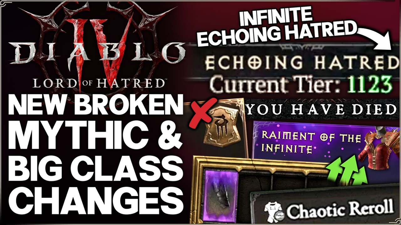 Diablo 4 - ВНИМАНИЕ: Грядут БОЛЬШИЕ изменения, новый СЛОМАННЫЙ уникальный предмет, БЕСКОНЕЧНОЕ ЭХ...