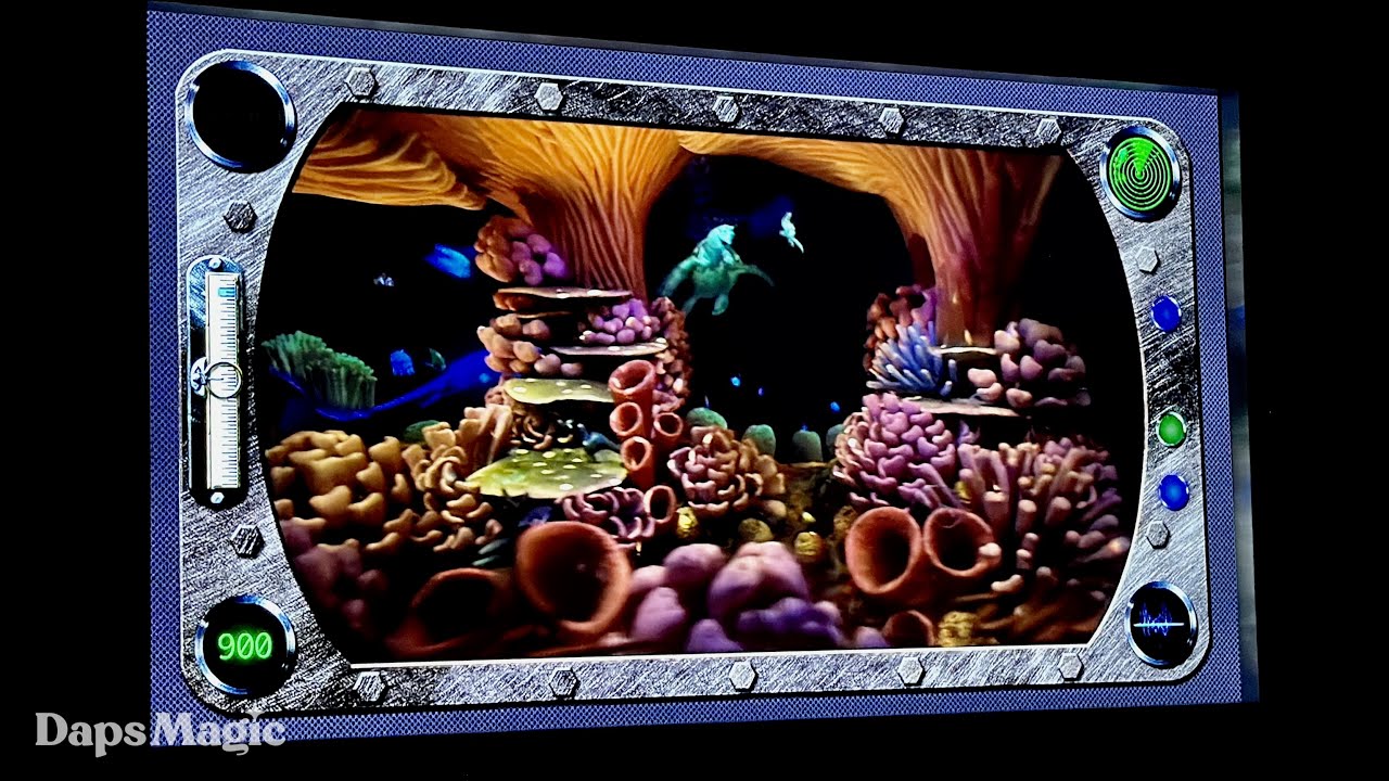 Finding Nemo Submarine Voyage Observation Room | Disneyland Resort 2024 4K