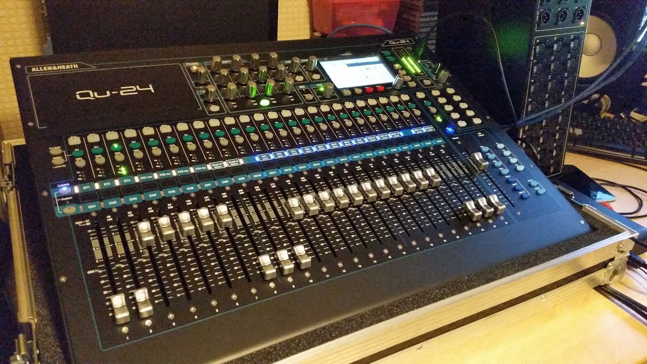 Цифровой микшерный пульт Allen & Heath QU-24 и аудиостойка AR2412 — распаковка и обзор