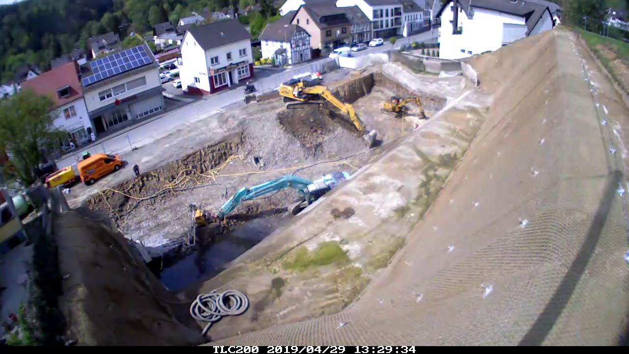 BV Marieneck 05 Baugrubensicherung III Zeitraffer timelapse