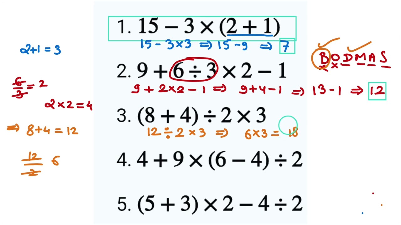 🔥🔥 BODMAS Rule and its Questions,  ✅️From the #Basic concepts of Maths 