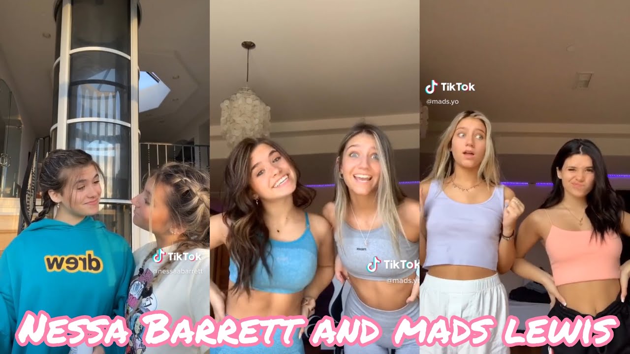 Nessa Barrett and Mads Lewis TikToks Together 2020