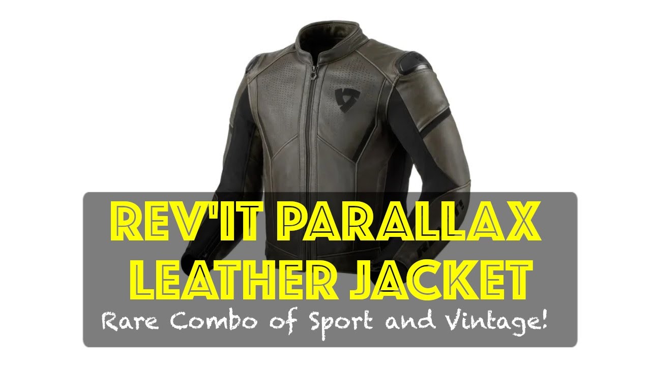 Rev'it Parallax Leather Jacket - great mix of retro & sports!