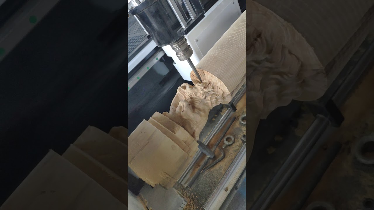 iGolden CNC wood router ATC 4 axis for 3D wood statues carving