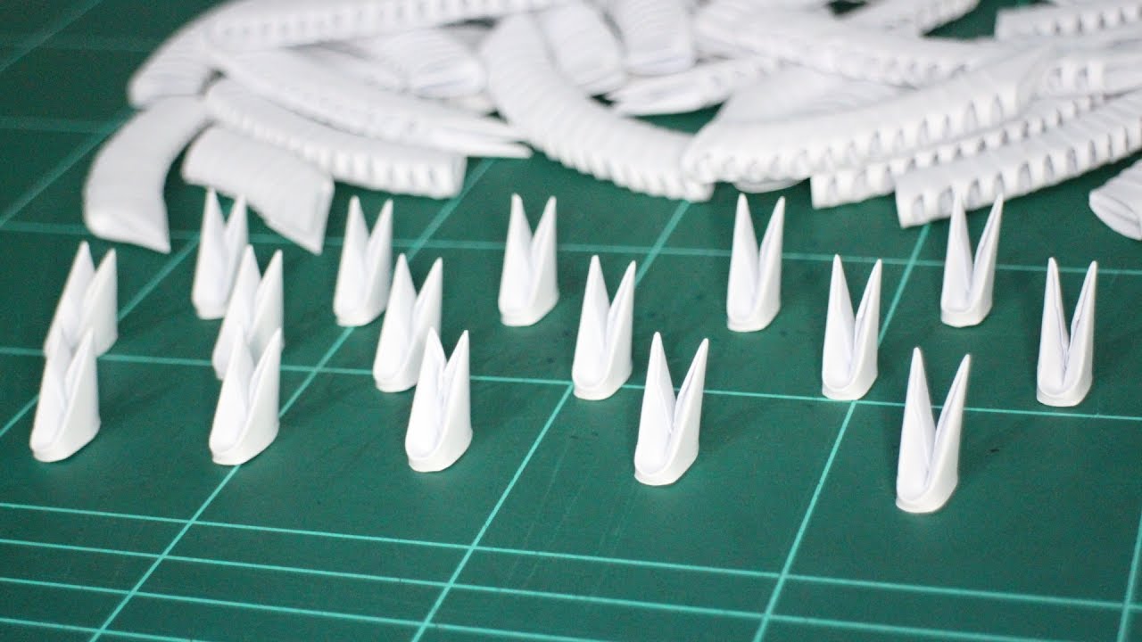 TIPS: How To Make Perfect Pieces Size 1/32 from A4 80gsm (For 3D Origami Project)