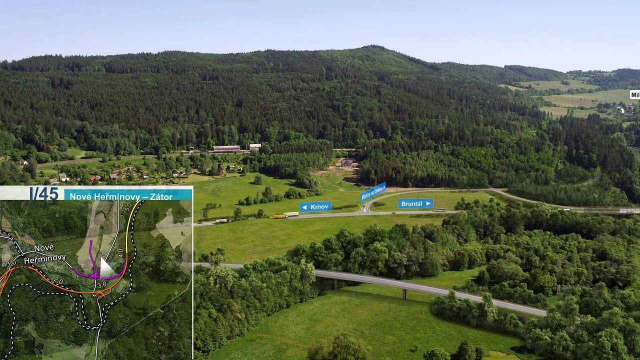 ŘSD ČR - Silnice I/45 Nov&eacute; Heřminovy - Z&aacute;tor