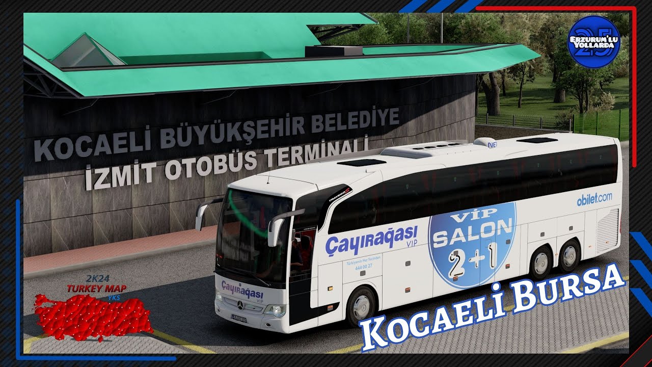 🚌 OB Travego 17 SHD 2015 | Kocaeli - Bursa Seferi | 2K24 TR MAP v2.1 | ETS 2