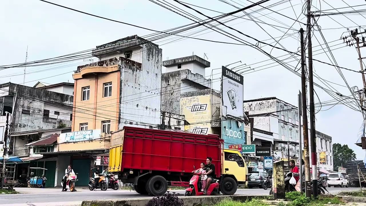 CCTV JALANAN || Jalan Lintas Timur Sumatera jalur alternatif favorite Kendaraan besar. 