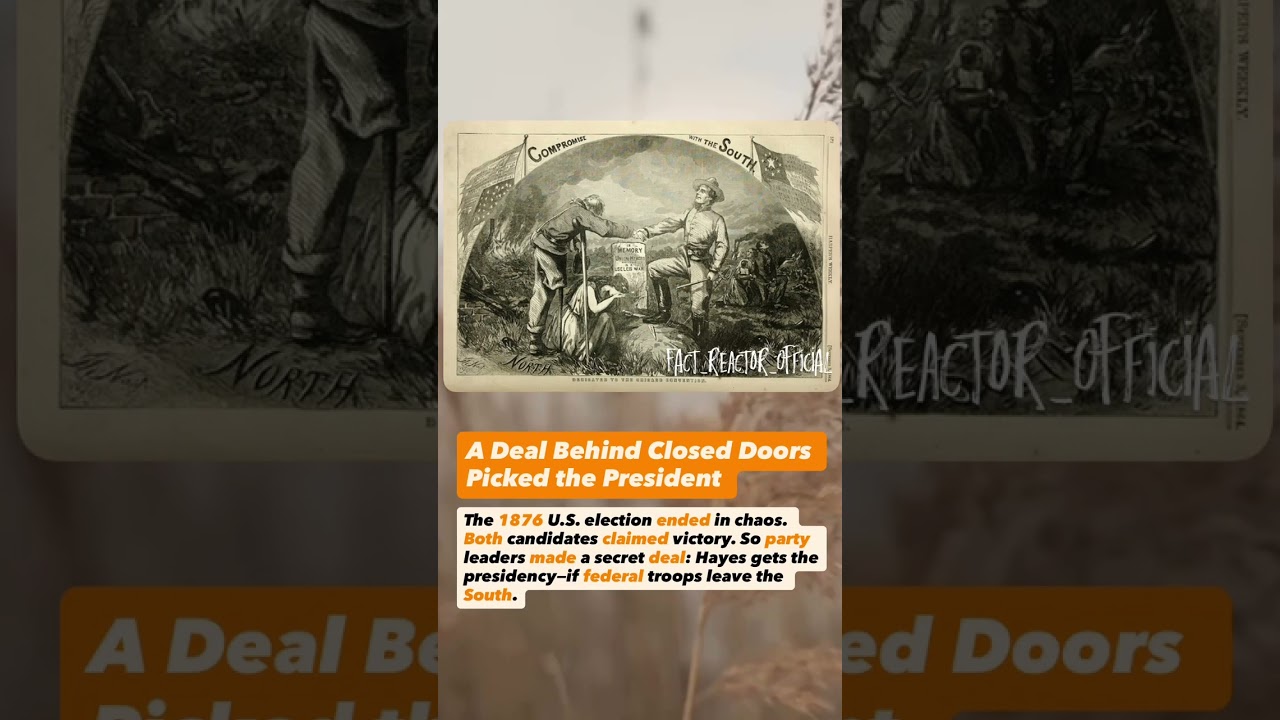 A Deal Behind Closed Doors Picked the President #election1876 #compromise #uspolitics