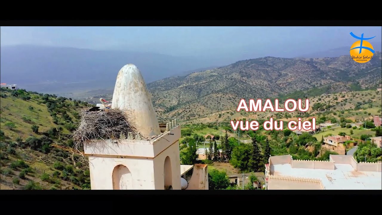 AMALOU w Béjaia - Vue du ciel [4k]