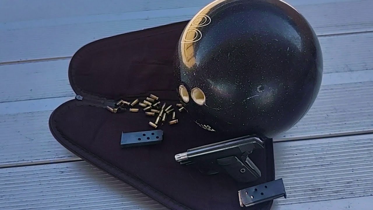 1908 Colt Pocket Vest  25ACP vs bowling ball