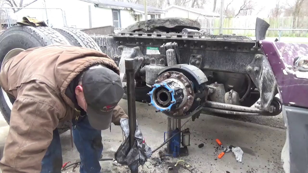 Replace drive axle seal on 1997 big truck (part 3 of 3)