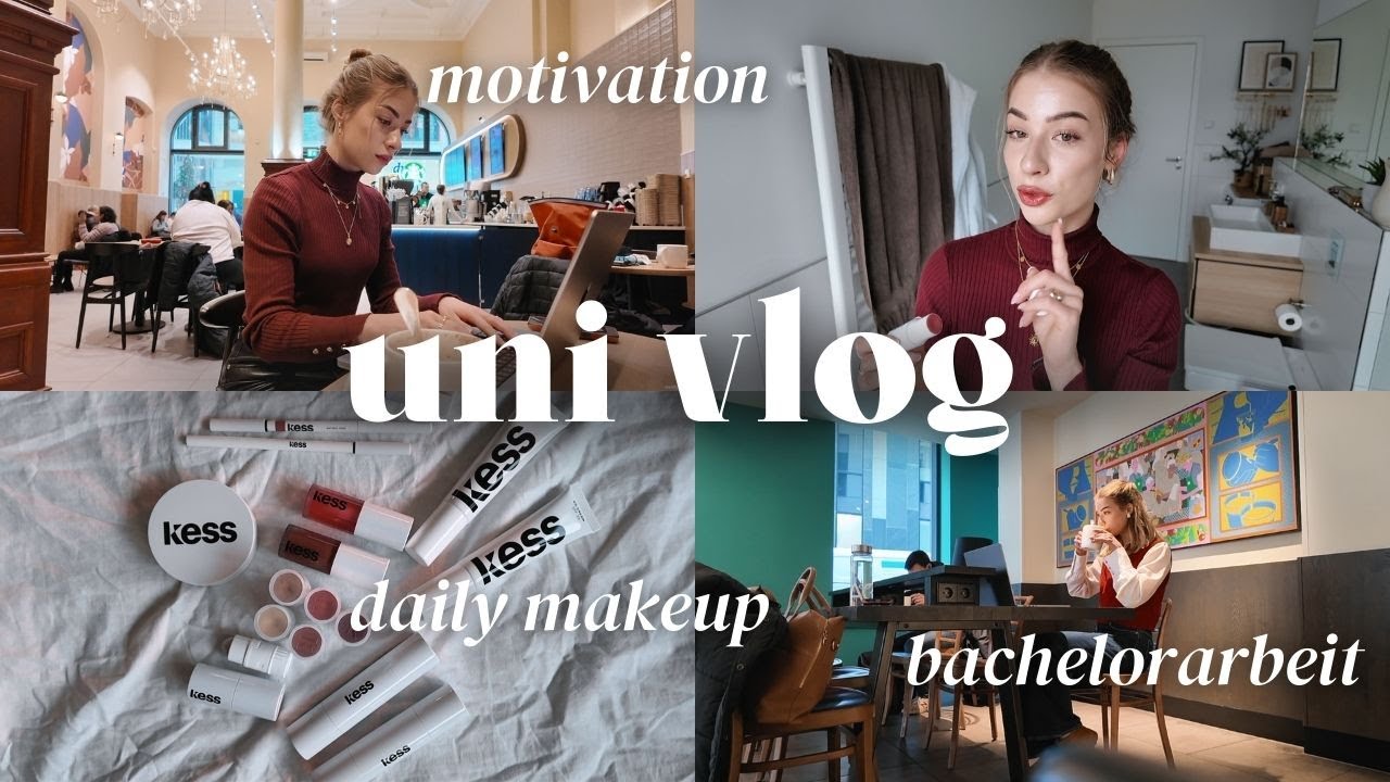 UNI VLOG ☕️👩🏼‍🎓✍🏼 Motivation, Gym Routine, Daily Makeup, Valentinstagsgeschenk 💋