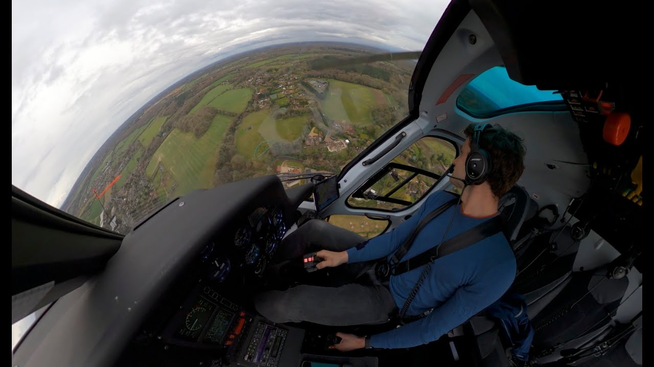 Picking up a Helicopter from Maintenance - VFR flight in an AS355 Twin Squirrel