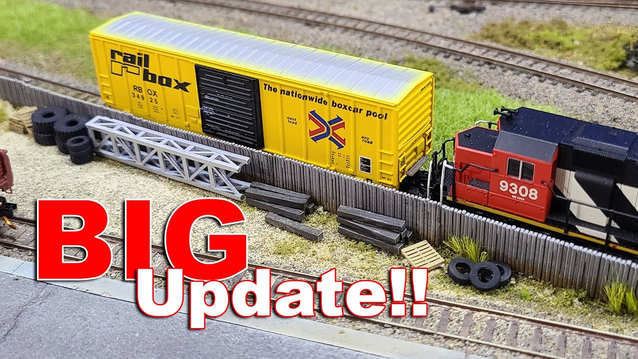 N Scale Layout Update 33 - Junk Yard