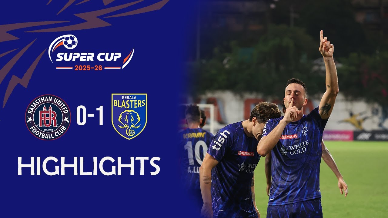 Rajasthan United FC 0-1 Kerala Blasters FC | Суперкубок AIFF 2025-26 | Группа D | Лучшие моменты