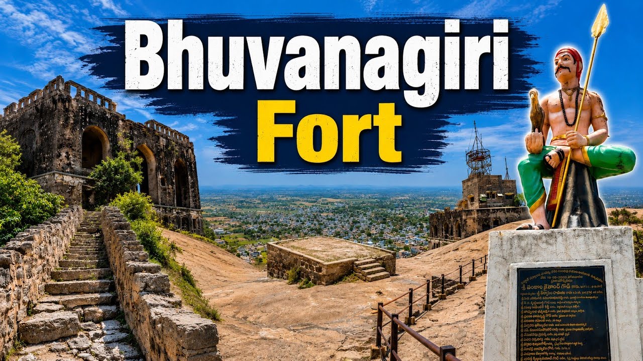 Bhuvanagiri Fort | Telangana Ep 36 | Bhongir Fort | History Of Bhuvanagiri Fort | Full Tour|భువనగిరి