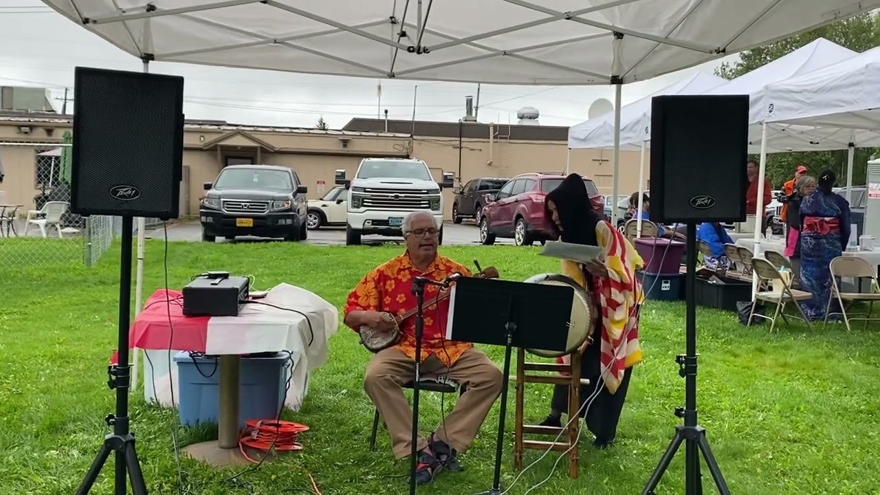 Honen Ondo At Japan Association of Alaska Summer Festival. With Yasuko-San
