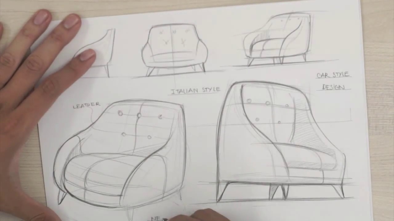 Armchair | Industrial & Product Design Sketching