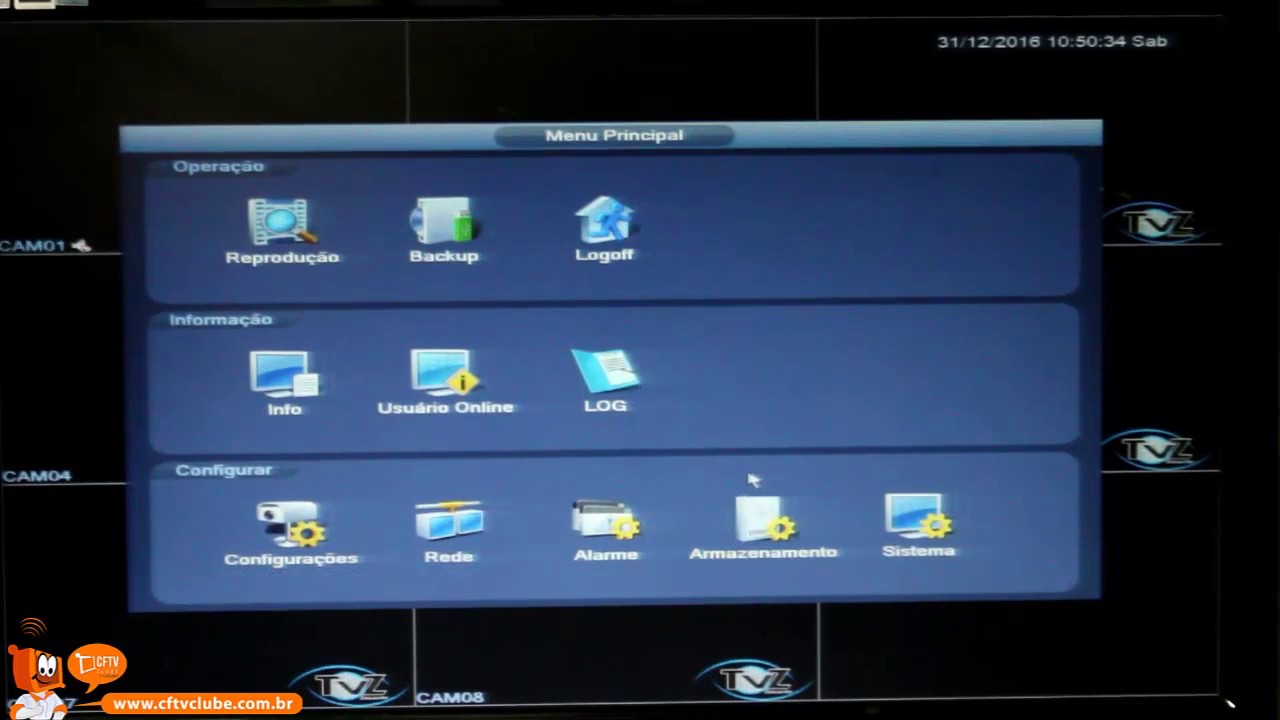 Gravação por movimento - Como configurar seu DVR