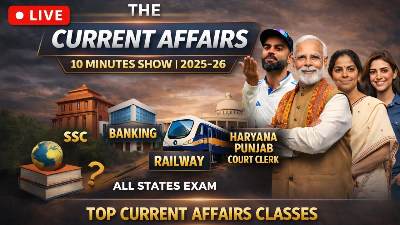 🔴CLASS 3 - THE CURRENT AFFAIRS SHOW | For All Competitive Exam #currentaffairs #currentnews #viral