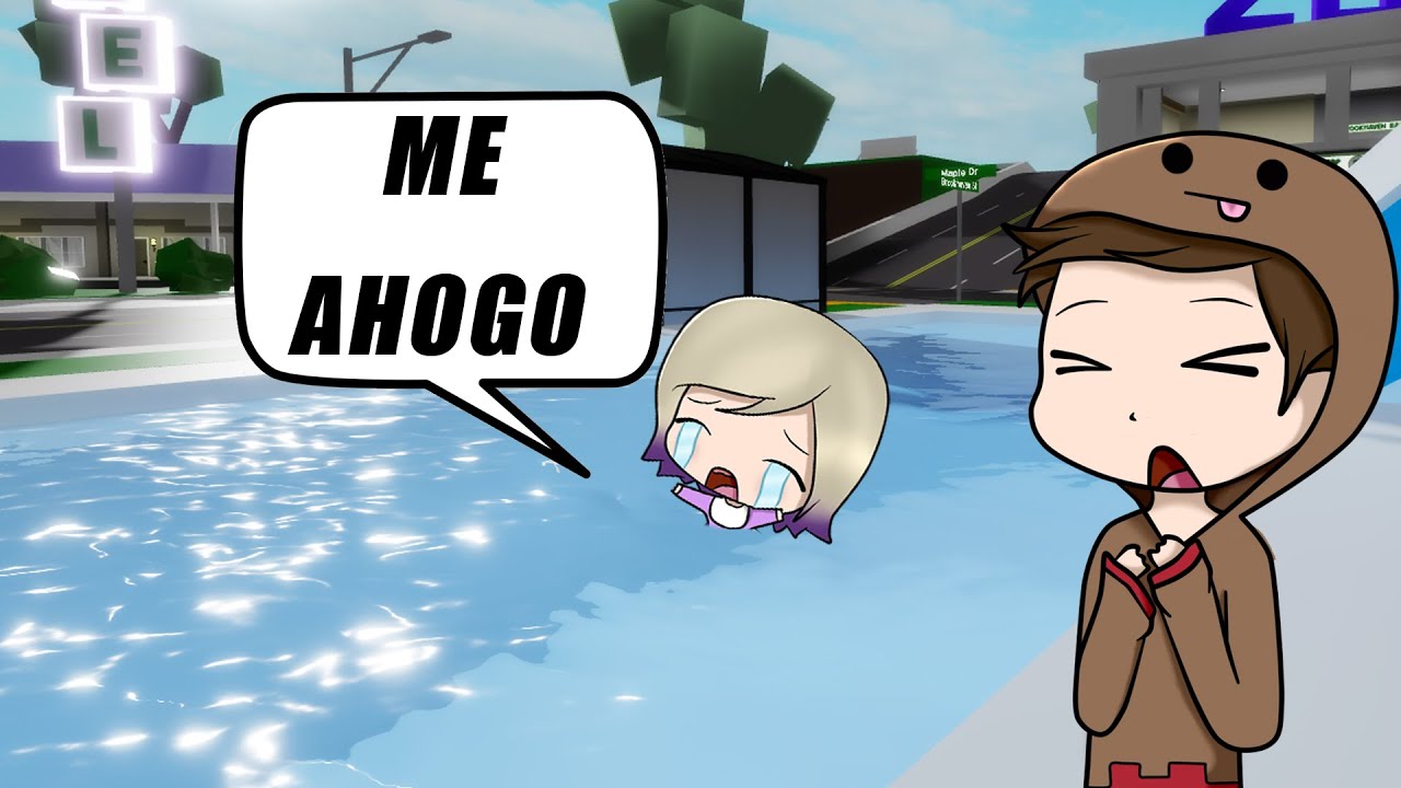 BEBÉ LYNA SE AHOGA EN LA PISCINA DE BROOKHAVEN ROBLOX!!