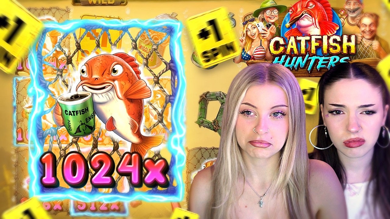 Fishing For a BIG WIN on the New Catfish Hunters Slot...