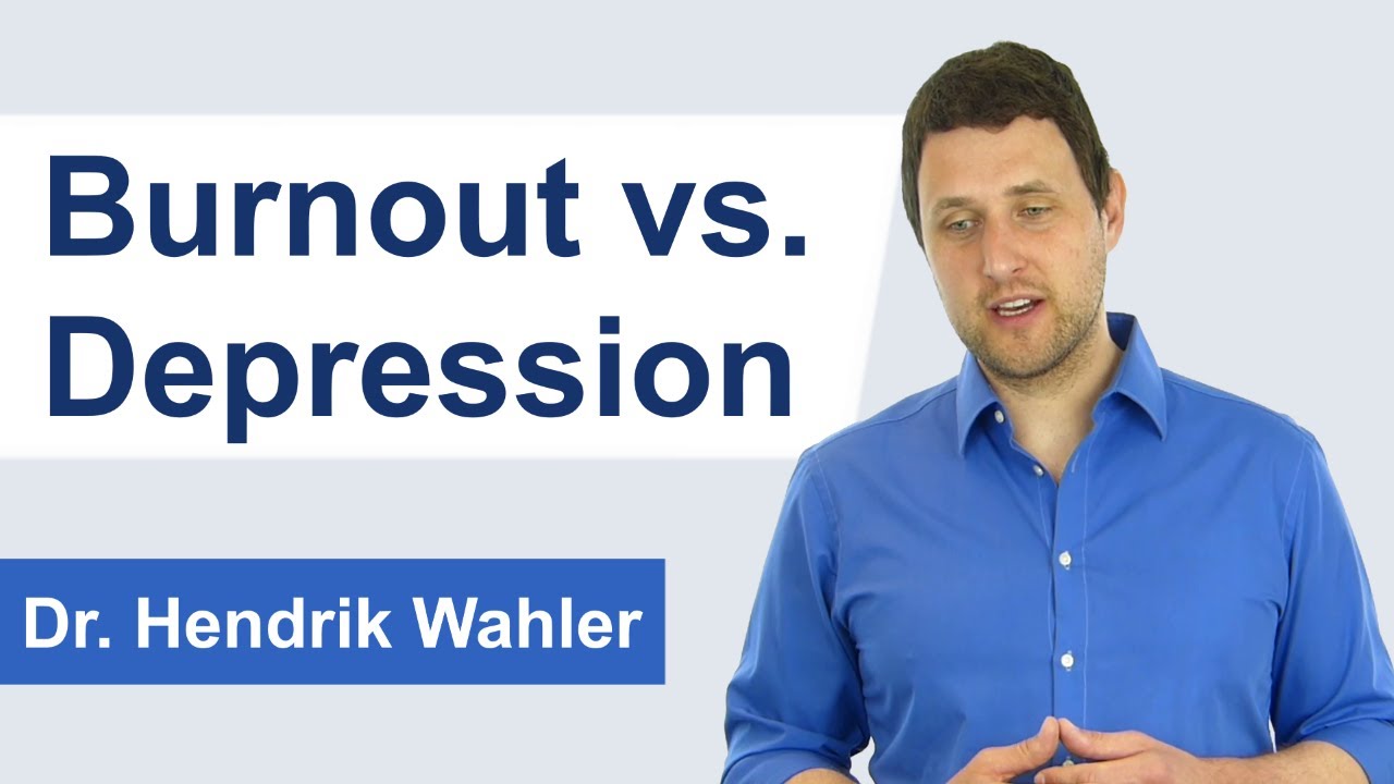 Der Unterschied zwischen Burnout und Depression