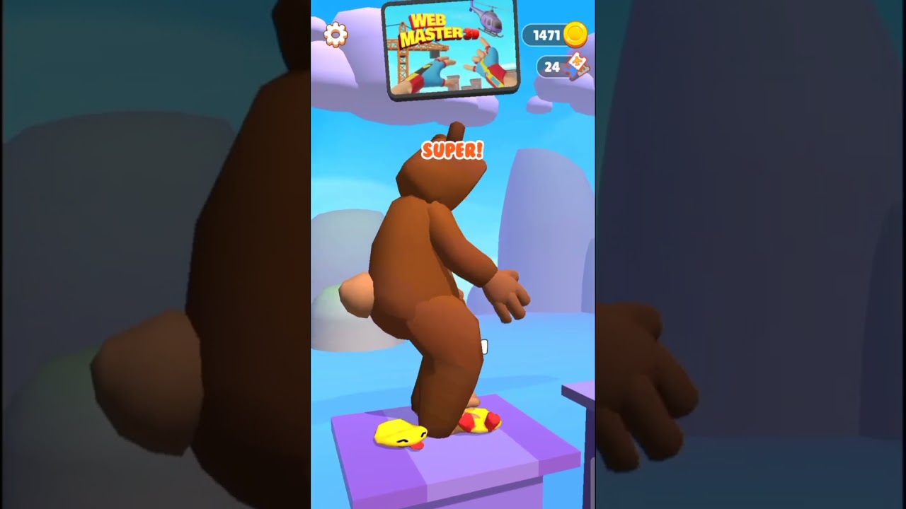 Asmr Tippy Toe game - Tippy Toe Game 3d - Tippy Toe- Asmr tippy toe gameplay #76 #shorts #feedshorts