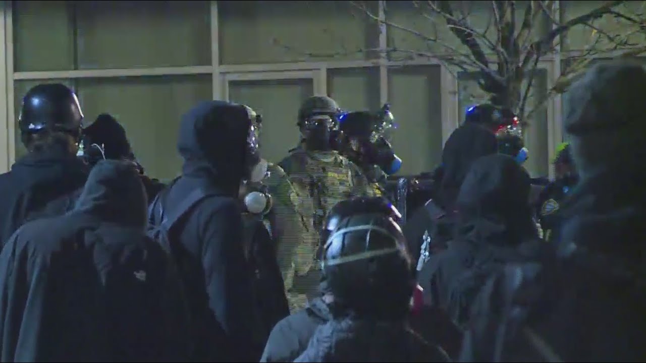 Protests in Portland move from Dem HQ to ICE facility