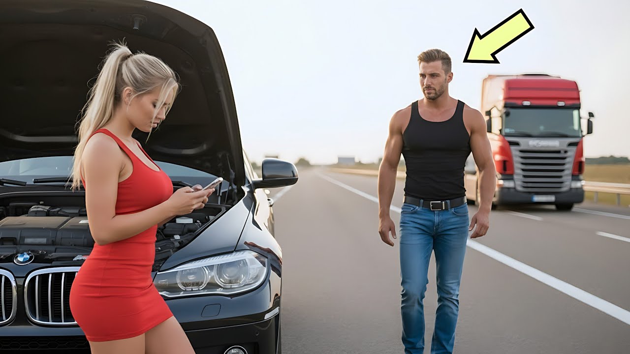 CAMIONERO SOLTERO AYUDA A MUJER PERDIDA… SIN SABER QUE ERA MILLONARIA Y CAMBIARÍA SU DESTINO...
