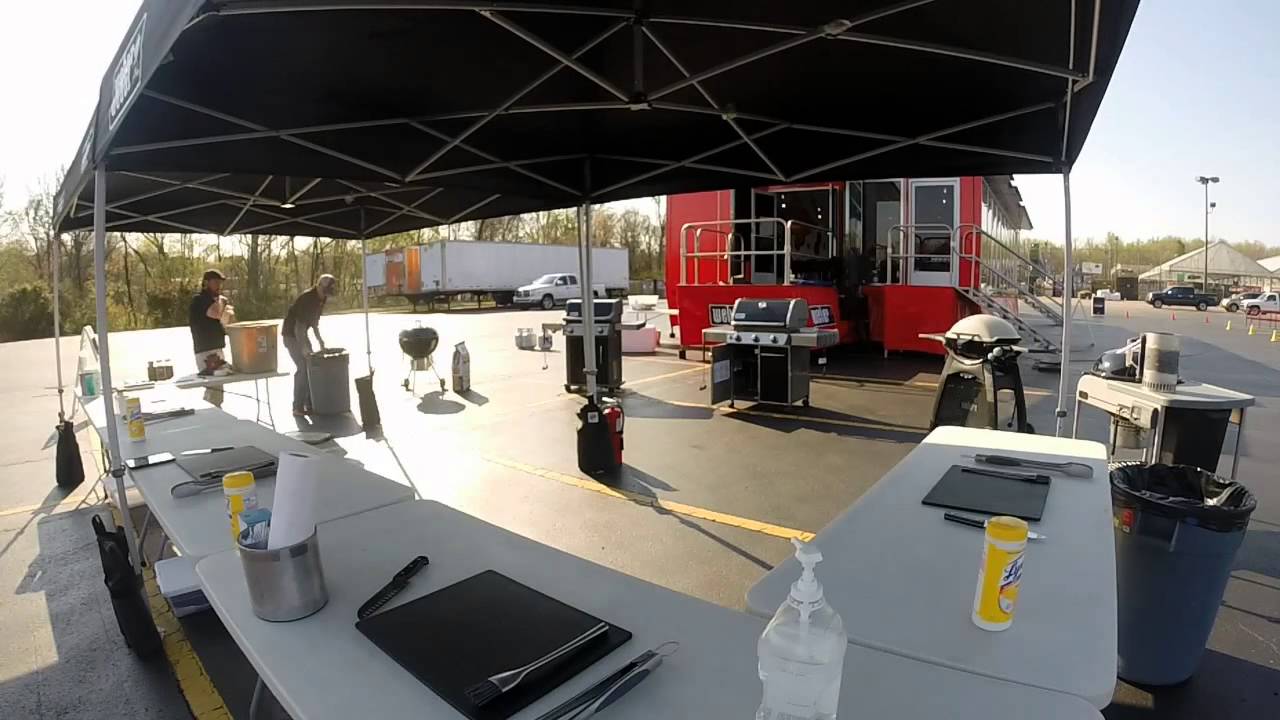 Weber Grill Academy Experience Trailer Setup