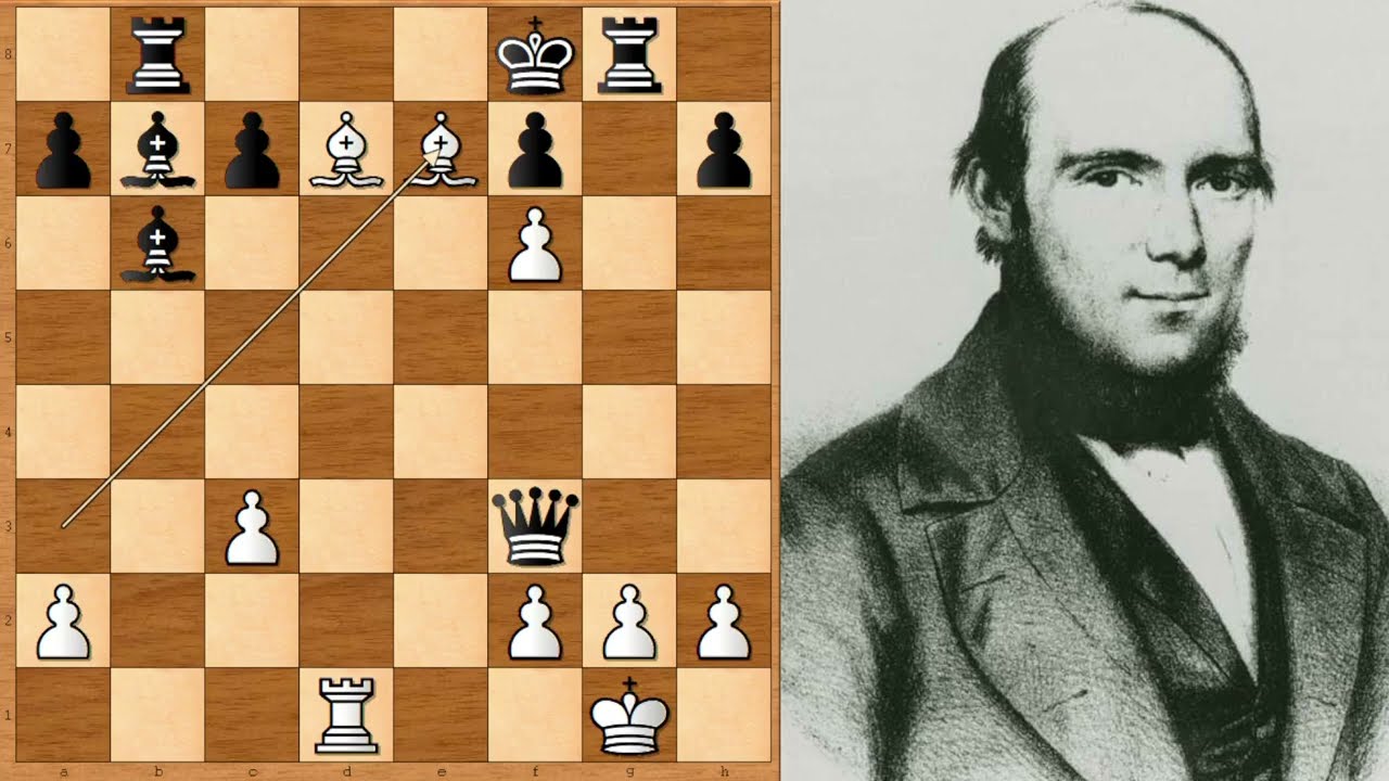 The Famous Evergreen Chess Game: Adolf Anderssen vs Jean Dufresne (1852)