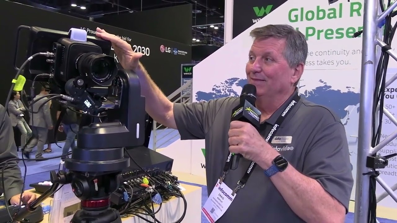 Datavideo PTR-10 MK II Robotic Pan Tilt Head with Looping Power - Video & Control