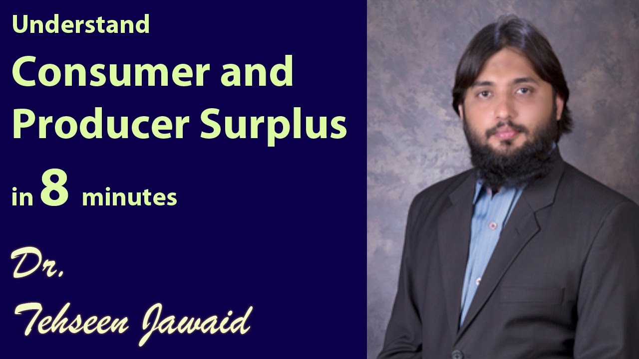 Mircoeconomics # 52  | Consumer and Producer Surplus in 8 Minutes - Urdu I Hindi | TJ Academy
