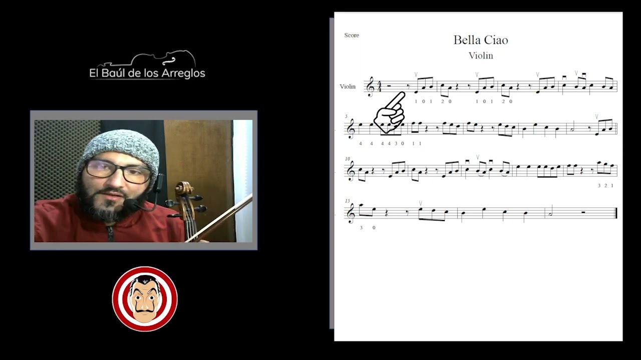 TUTORIAL BELLA CIAO #violin #bellaciao #facil #easy #casadepapel #tutorial