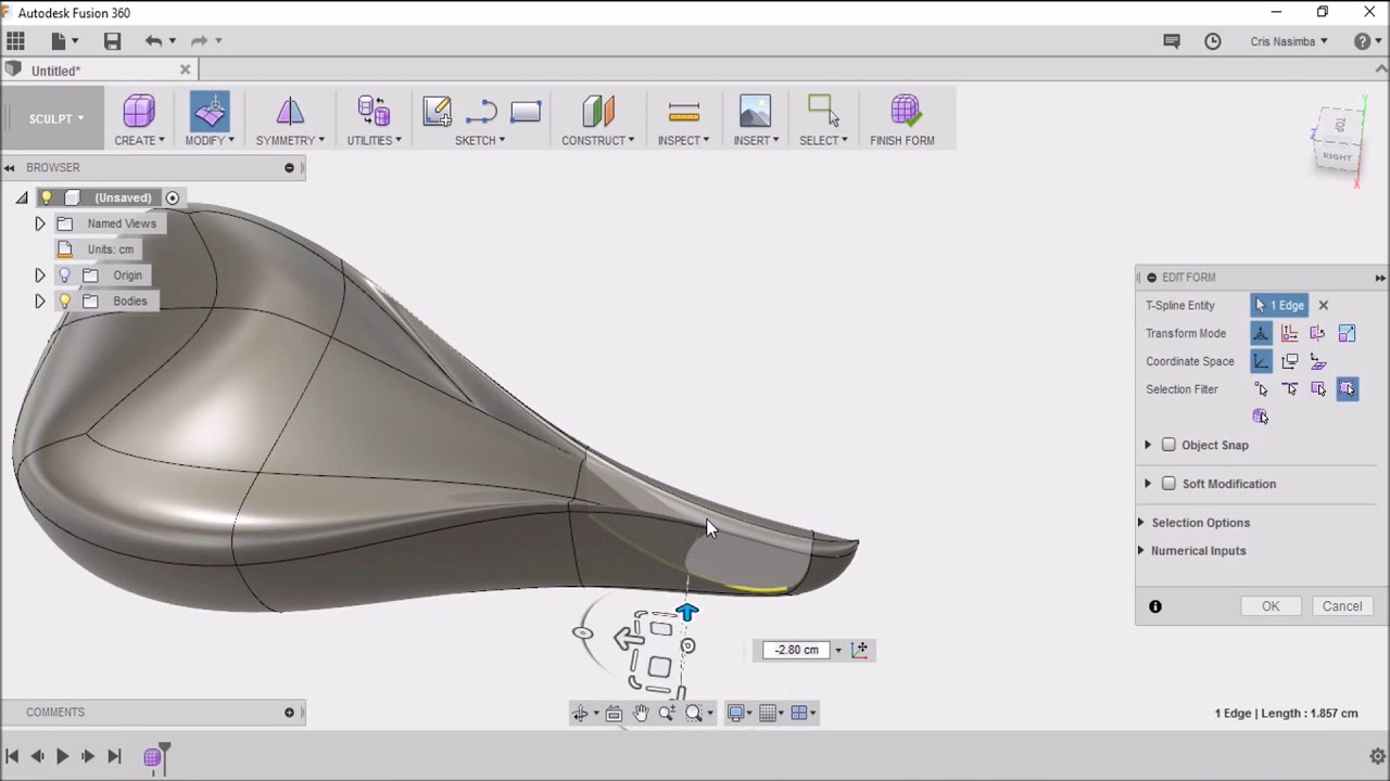 FUSION 360 CONCEPTOS BÁSICOS: CREATE FORM
