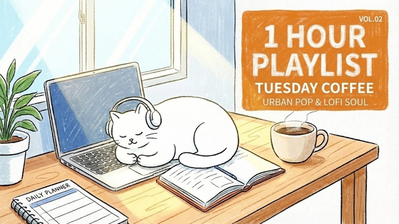 Playlist | 1 Hour Urban Pop & Lofi Soul | 愉悅心情開啟週二上班日：煩惱爛事遠離我- Cozy Workspace Music for Focus